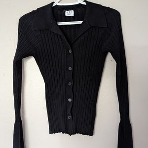 Bodycon button up cardigan